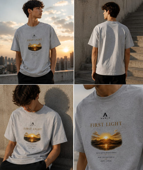 AURIX First Light Oversized Tee | Rise Collection 01