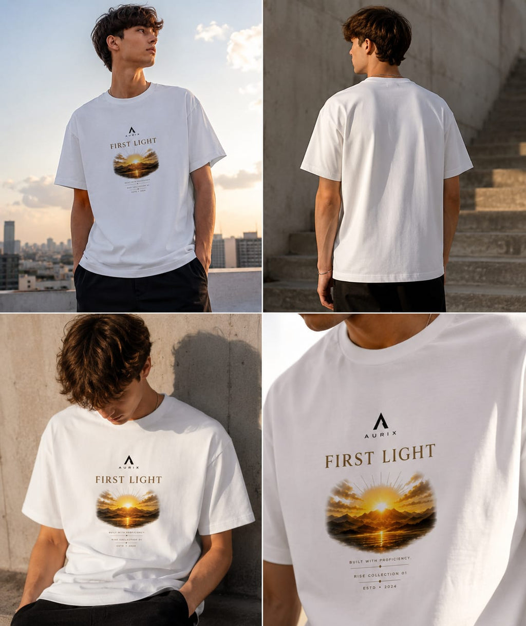 AURIX First Light Oversized Tee | Rise Collection 01